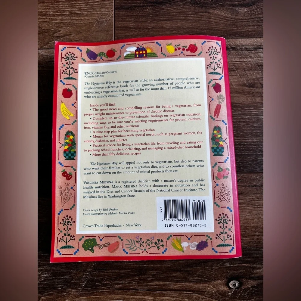 The Vegetarian Way Book - Red Cover